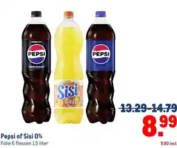 Makro Pepsi of Sisi 0% aanbieding