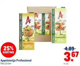 Makro Appelsientje Professional aanbieding