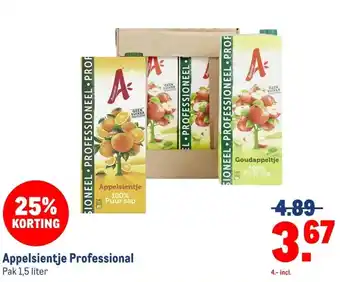 Makro Appelsientje Professional aanbieding