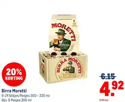 Makro Birra Moretti aanbieding