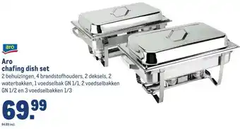 Makro Aro chafing dish set aanbieding