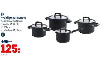 Makro BK 4-delige pannenset aanbieding