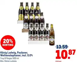 Makro König Ludwig, Paulaner, Weihenstephaner, incl. 0.0% aanbieding
