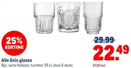 Makro Alle Onis glazen aanbieding