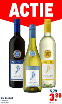 Makro Alle Barefoot aanbieding