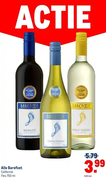 Makro Alle Barefoot aanbieding