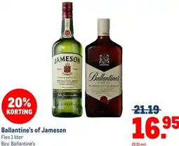 Makro Ballantine's of Jameson aanbieding