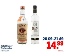 Makro Ketel One of Tito's vodka aanbieding