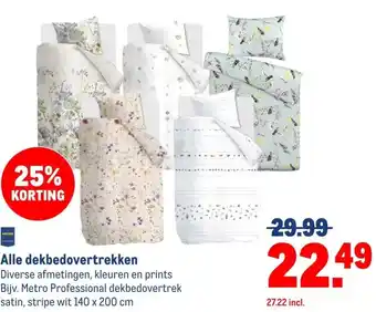Makro Alle dekbedovertrekken aanbieding