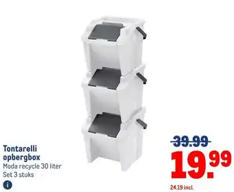 Makro Tontarelli opbergbox aanbieding