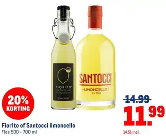 Makro Fiorito of Santocci limoncello aanbieding