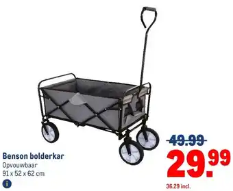Makro Benson bolderkar aanbieding