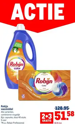 Makro Robijn wasmiddel aanbieding