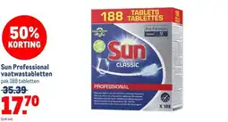 Makro Sun Professional vaatwastabletten aanbieding