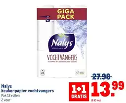 Makro Nalys keukenpapier vochtvangers aanbieding
