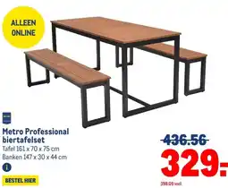 Makro Metro Professional biertafelset aanbieding