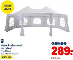 Makro Metro Professional partytent aanbieding