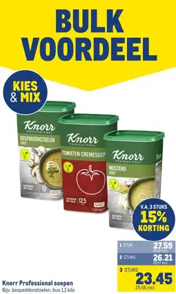 Makro Knorr Professional soepen aanbieding