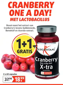 Lucovitaal CRANBERRY ONE A DAY! aanbieding