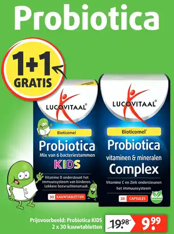 Lucovitaal Probiotica KIDS aanbieding