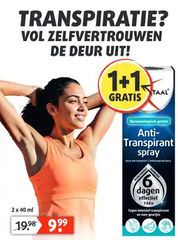 Lucovitaal Dermatologisch getest Anti- Transpirant spray aanbieding