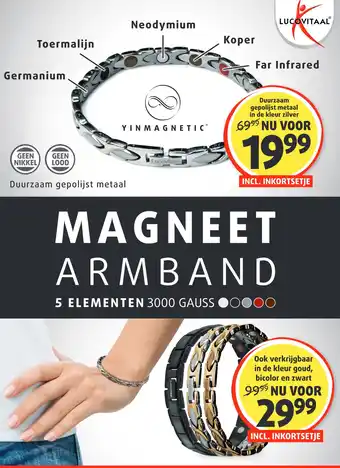 Lucovitaal MAGNEET ARMBAND aanbieding