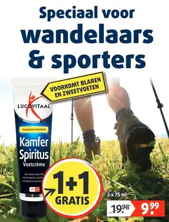 Lucovitaal Kamfer Spiritus Voetcrème aanbieding