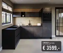 Keukendepot LINCOLN Zwart beton aanbieding