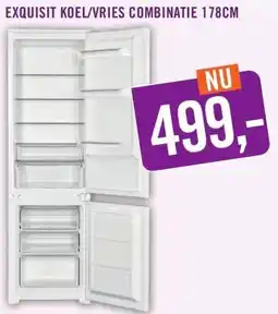 Keukendepot EXQUISIT KOEL/VRIES COMBINATIE aanbieding