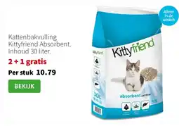 Intratuin Kattenbakvulling Kittyfriend Absorbent. Inhoud 30 liter. aanbieding