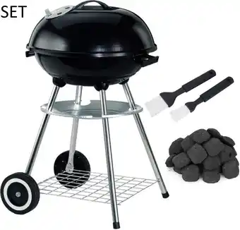 Bol.com XL Kogelbarbecue - 46 cm - Incl. Briketten en Marinadekwast aanbieding