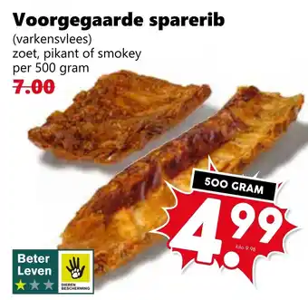 Coop Voorgegaarde sparerib aanbieding