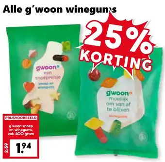 Coop Alle g'woon winegums aanbieding