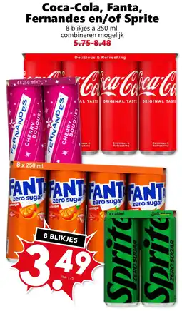 Coop Coca-Cola, Fanta, Fernandes en/of Sprite aanbieding