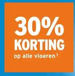 GAMMA 30% korting op alle vloeren aanbieding