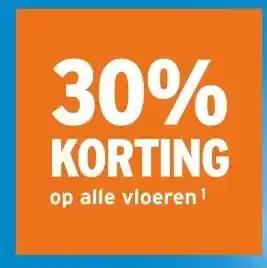 GAMMA 30% korting op alle vloeren aanbieding