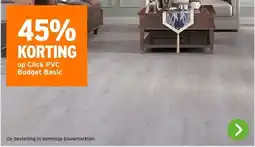 GAMMA 45% KORTING op Click PVC Budget Basic aanbieding