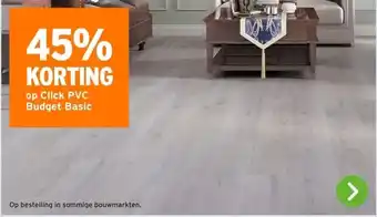 GAMMA 45% KORTING op Click PVC Budget Basic aanbieding