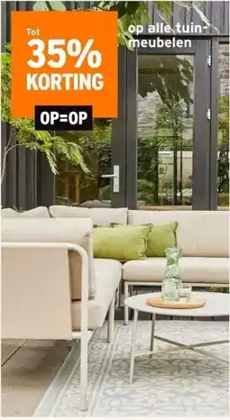 GAMMA 35% KORTING op alle tuin- meubelen aanbieding