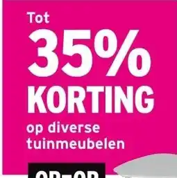 GAMMA Tot 35% KORTING op diverse tuinmeubelen aanbieding