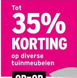 GAMMA Tot 35% KORTING op diverse tuinmeubelen aanbieding
