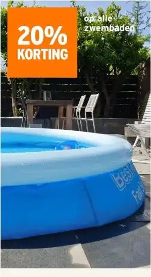 GAMMA 20% KORTING op alle zwembaden aanbieding