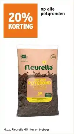 GAMMA 20% KORTING op alle potgronden aanbieding