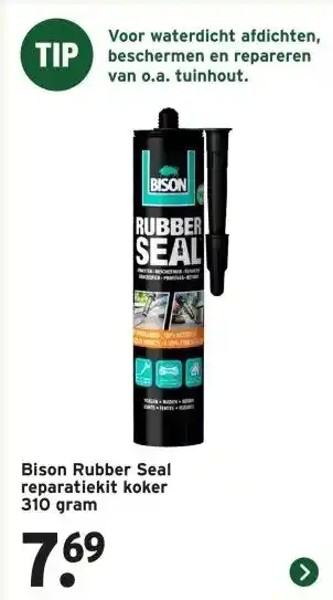 GAMMA Bison Rubber Seal reparatiekit koker 310 gram aanbieding