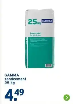 GAMMA GAMMA zandcement 25 kg aanbieding