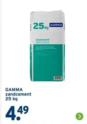 GAMMA GAMMA zandcement 25 kg aanbieding