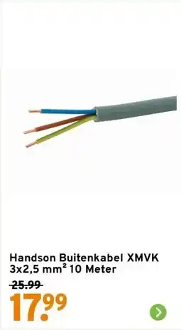 GAMMA Handson Buitenkabel XMVK 3x2,5 mm² 10 Meter aanbieding