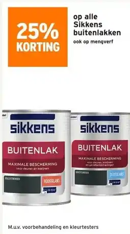 GAMMA 25% korting op alle sikkens buitenlakken aanbieding