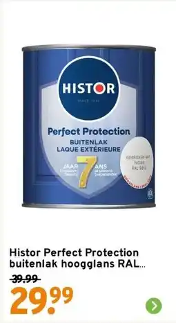 GAMMA Histor Perfect Protection buitenlak hoogglans RAL 9010 gebroken wit 750 ml aanbieding
