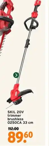 GAMMA SKIL 20V trimmer brushless 0250CA 33 cm aanbieding